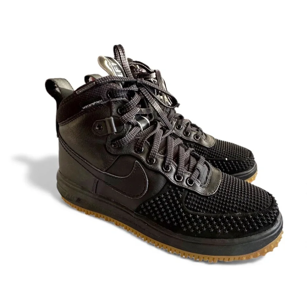 Nike Lunar Force 1 Duckboot Waterproof Sneaker Boots Men’s Size 9 | Black